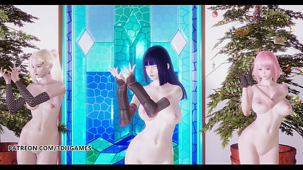 [MMD] TWICE-Feel Special Hot Striptease Hinata Sakura Ino Yamanaka Naruto Hentai 3D Porn Uncensored